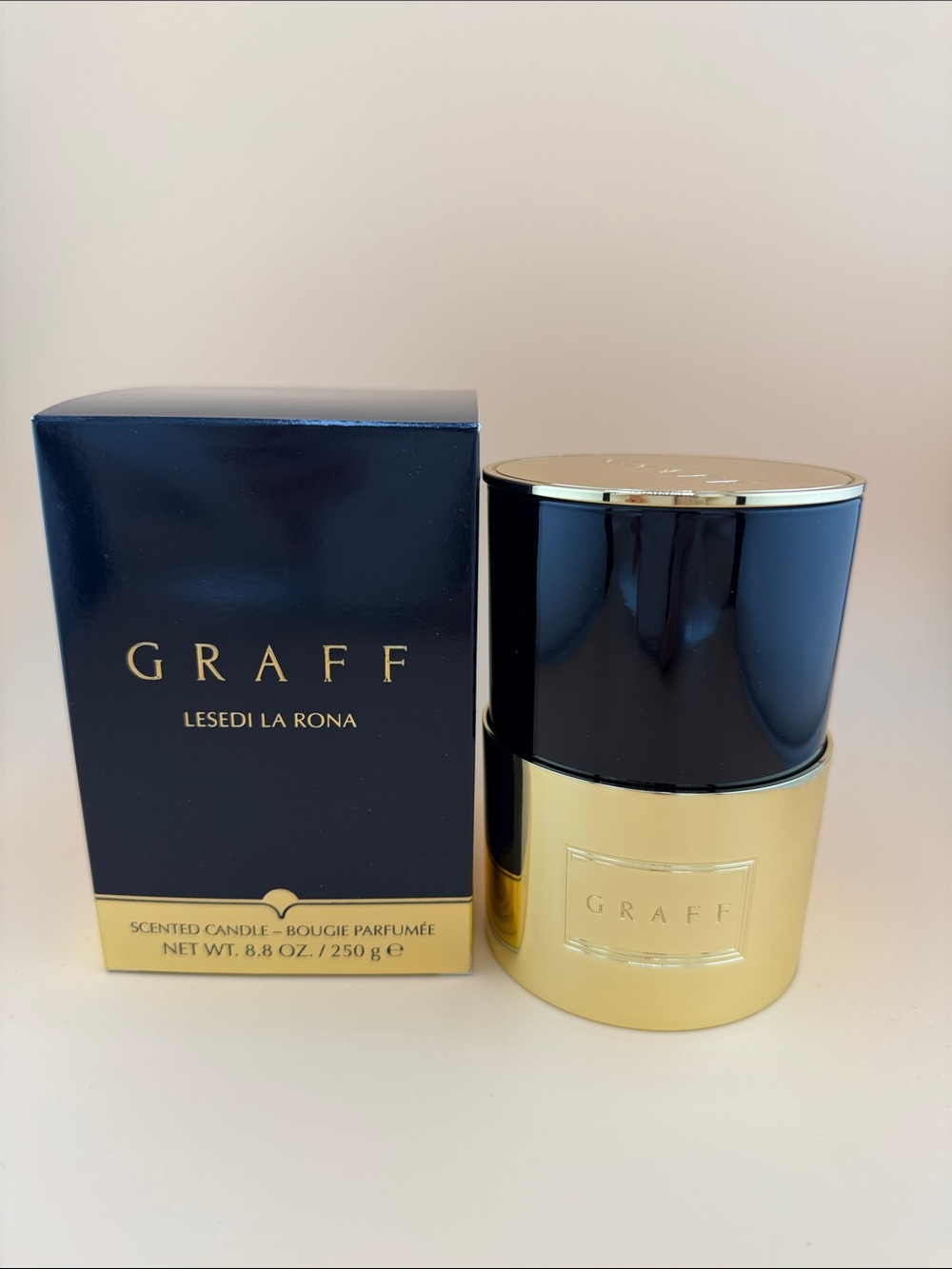 GRAFF Lesedi La Rona Gold & Black Luxury Scented Candle